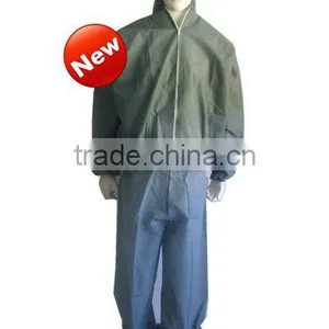 Disposable SMS Coveralls(Coats+ Trousers)With Hood, Elastic Wrists and Ankles thumbnail-1