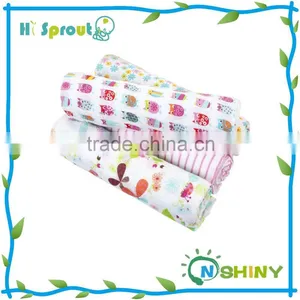 Colorful Owl Design Girl Baby Muslin Swaddle Blanket thumbnail-1