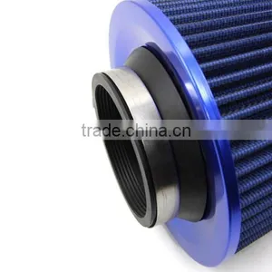 Universal Car 3" Air Filters Round Tapered Clamp-On Stack Filtration Micro Cotton Gauze Cold Air Intake Filters thumbnail-3