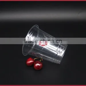 APET Material Plastic Disposable Cup With Dome Flat Lid 400ml 14oz High Transparent thumbnail-3