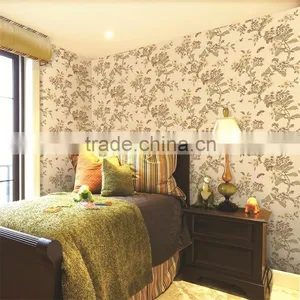 Hot Natural Flower Pure Paper Hotel Bedroom Wallpaper thumbnail-5