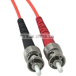 10m LC-ST 50/125 OM2 Duplex Multimode PVC Fiber Optic Cable (LSZH) thumbnail-1