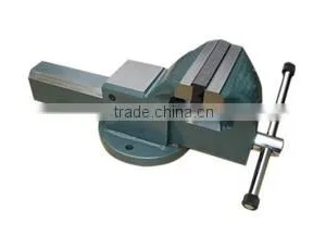 6" HT250 Casting Base High Carbon Steel Opening Heavy Duty Stationary Type Bench Vice thumbnail-1