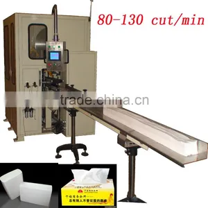 PLC Servo Motor Control High Speed Automatic Facial Tissue Log Saw Machine thumbnail-1
