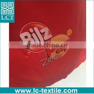 Whosale Cheap Price 190T Nylon Mech Solid Red Promotional Advertising Hooded Foldable Jacket With Heat Transfer Print(LCTN1562) thumbnail-6