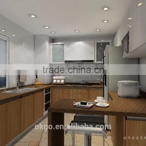 Home Used Lacquering Modern Kitchen Cabinets thumbnail-3