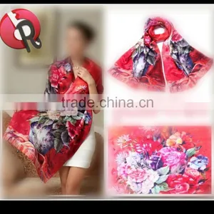 Digital Print Silk Scarf thumbnail-3