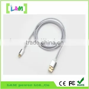 Metal Head Nylon Fiber USB Cable for IPhone /ipad/android thumbnail-5