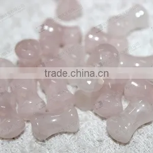 Hot Sale Natural Rose Quartz Ear Piercing Jewelry,double Flare Ear Plugs thumbnail-1