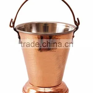 Traditional Indian Hammered Bucket Serveware Tableware Utensil Kitchenware thumbnail-1