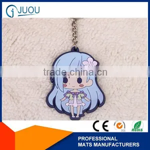 Cheap Custom 3D Cute Girl Keychain thumbnail-1