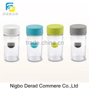 Plastic Portable Drinking Cup With Lid thumbnail-1