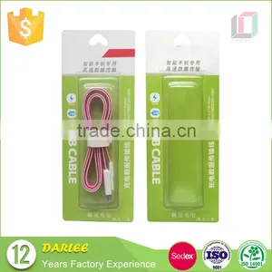 Color Printed Recyclable Custom Logo Packaging for Iphone Charger Cable thumbnail-2