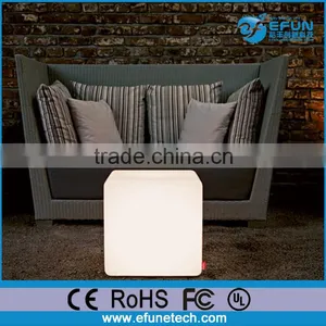 Plastic Wireless Party/salon/bar Decor Furniture, Led Light up Cube Table thumbnail-1