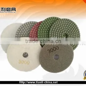 High Quality Flexible Resin Diamond Wet Polishing Pads for Angle Grinder thumbnail-1