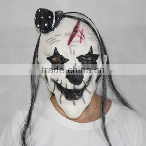 New Hallween Party Latex Mask Clown Mask Horror Black Nose With Hat thumbnail-1