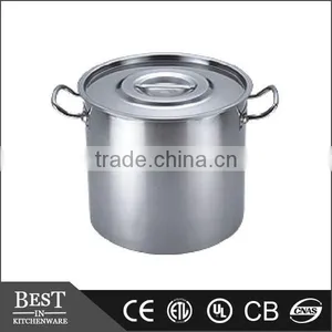 Stainless Steel Commercial HK Stackable Soup Pot With Lid thumbnail-1