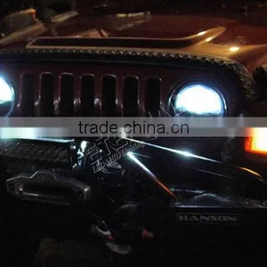7in Round Off-road Truck SUV Cars 4x4 Vehicles High Power 30W Dual Sealed Beam LED Headlight thumbnail-5
