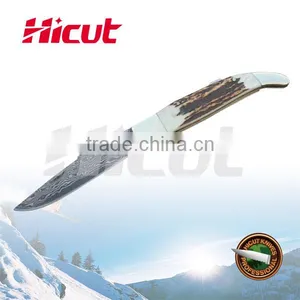 Damascus Folding Pocket Knife thumbnail-1