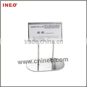 Stainless Steel Restaurant Table Sign Stand Or Sign Holder thumbnail-1