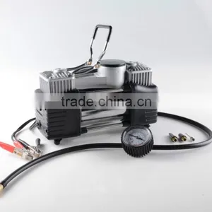 H10063 12V Double-Cylinder Car Inflatable Pump Air Compressor Tire Inflators Tool thumbnail-1