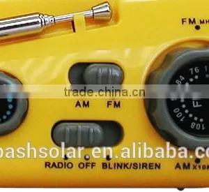 Solar AM FM Radio With Hand Crank Power Digital Mobile Portable Radio thumbnail-4