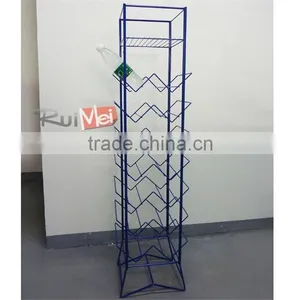 Store China Floor Metal Wire Mineral Water Bottle Stand thumbnail-1