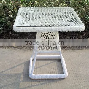 White Rattan Outdoor Furniture Luxury Coffee Table And Chairs thumbnail-3