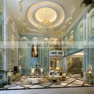 Romantic Luxurious European 3D Interior Rendering Design For Lobby, Design Service With Furnishing thumbnail-3