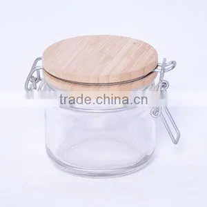 New Creative Glass Bottles Bamboo Cover, Wooden Seal Lid thumbnail-1