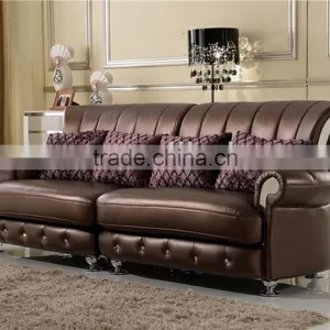2015 Home Living Room Furniture Leather Sofa thumbnail-3