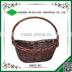Cheap Christmas Basket Wicker Woven Empty Gift Basket thumbnail-1