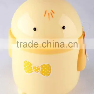 Household Garbage Can/Desktop Bin With Cartoon Patterns Plastic Trash Can thumbnail-1