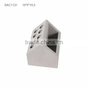Fashion Desktop Handmade Concrete Pen Holder With Storage Box thumbnail-3