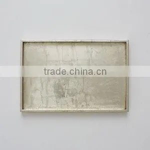 Silver Lacquer Serving Tray thumbnail-3