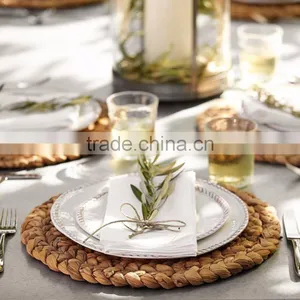 Water Hyacinth Placemat / Non Toxic Round Plate thumbnail-1