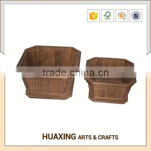 Rustic Rectangular Home&garden Decorative Wooden Flower Pot thumbnail-6