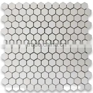 MM-CV230 Chinese House Design Natural Stone Hexagon Marble Mosaics thumbnail-1