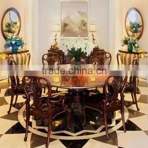 Aesthetic Classic English Designed Fine Handcarved Replica Solid Wood Veneer Console Table BF12-05274e thumbnail-5