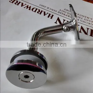 Tube Indoor Mirror Polished Handrail Bracket For Glass Fencing thumbnail-2