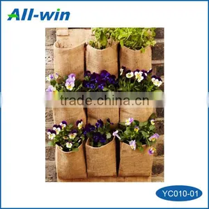Sackcloth Hanging Flower Pot thumbnail-1