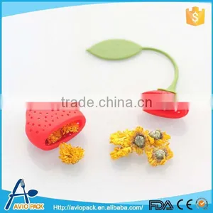 Non-toxic Silicone Tea Infuser in Strawberry Shape thumbnail-3