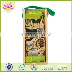 Wholesale 23 Pieces Kids Wooden Magnetic Toys Funny Children Wooden Magnetic Toys W14J002 thumbnail-6