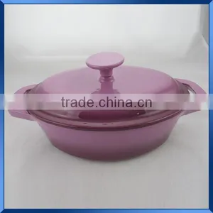 Oval Enamel Coated Cast Iron Cocotte thumbnail-5