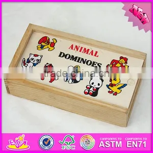 2016 Hot Sale Educational Children Wooden Mini Domino Set WJ276930 thumbnail-3