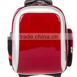 2015 Newest Design Fashion Kids Trolley School Bag With PU Leather thumbnail-2