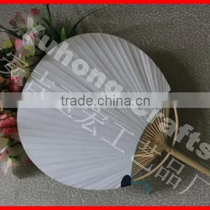 2014 the Best Fashion and Beautiful Paper Round Fan thumbnail-5