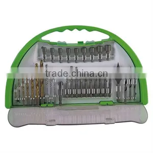 45 Piece Combination Drill Bits Set in Plastic Case thumbnail-1