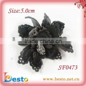 2013 Popular New Style Handmade Plastic Flower With Rhinestones for Shoes Accessory thumbnail-1