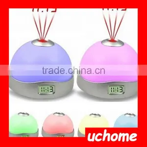 UCHOME Rainbow Color Led Night Light Projection Projector Digital Alarm Clock thumbnail-5